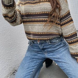 SHEIN Brown High Rise Sweater